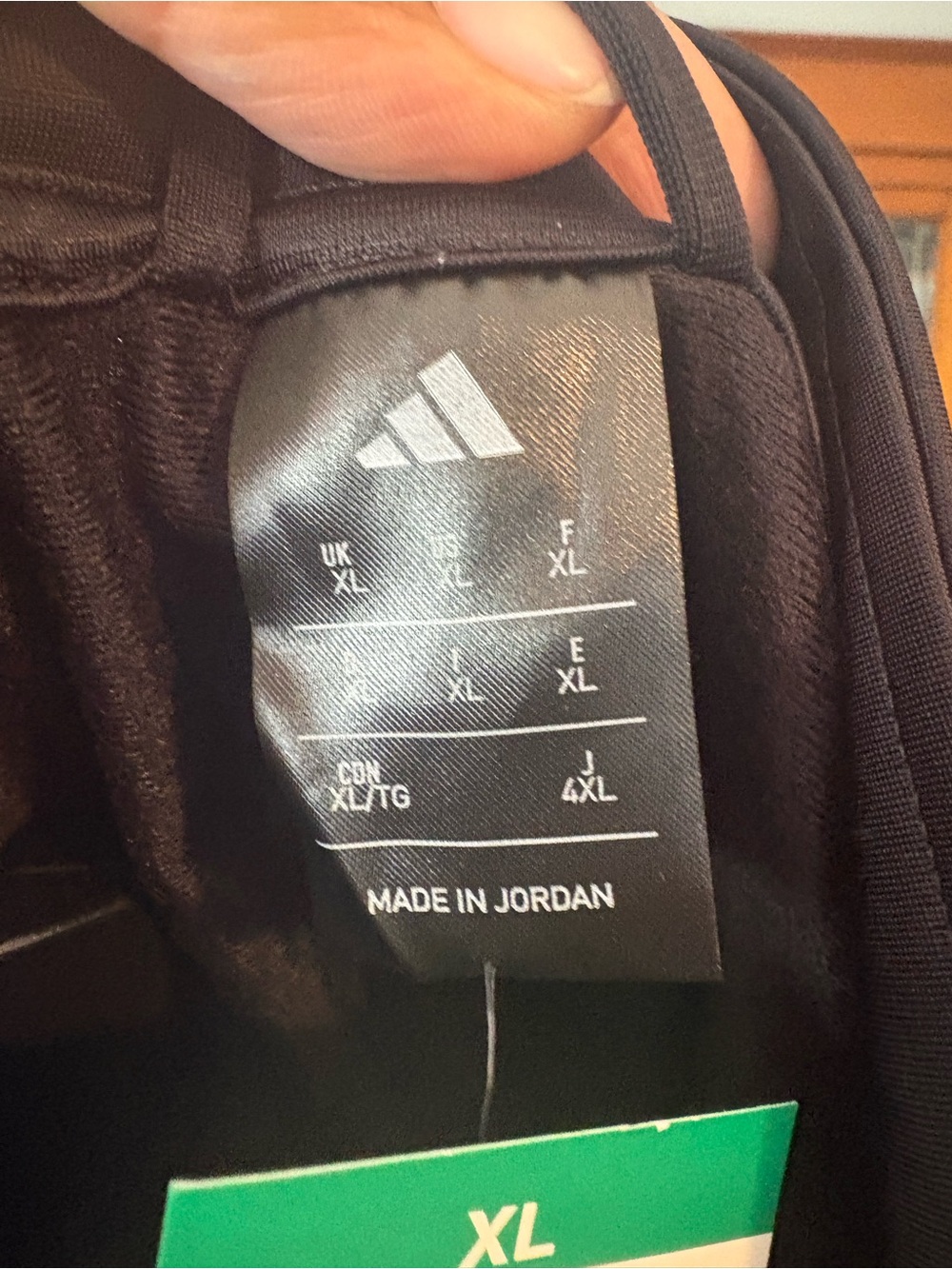 Adidas Black Full Zip Track Jacket Three Stripe Sleeves - Picture 7 of 7